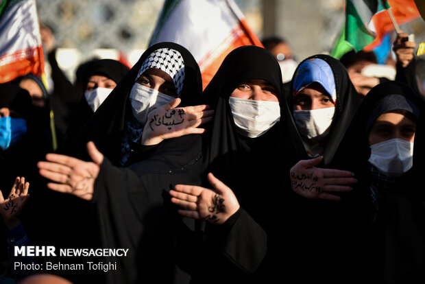 Pro-Palestinian rally in Tehran