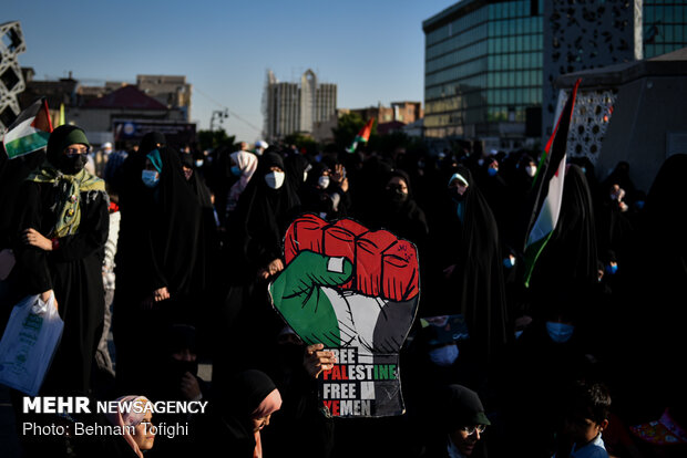 Pro-Palestinian rally in Tehran