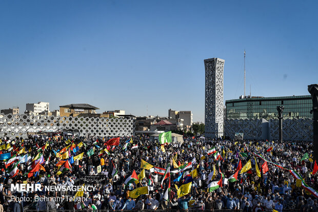 Pro-Palestinian rally in Tehran