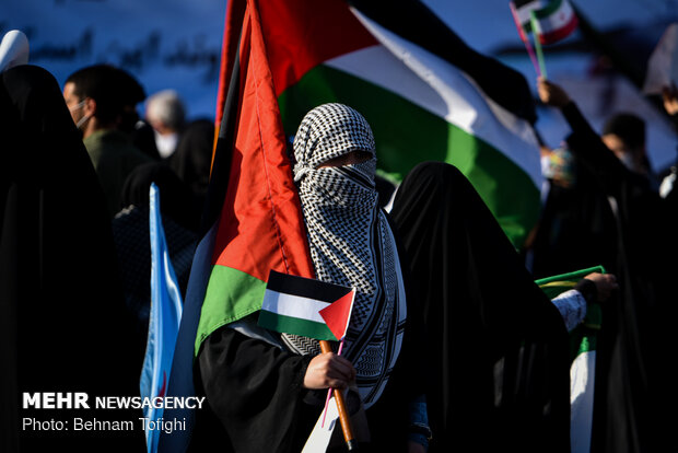 Pro-Palestinian rally in Tehran