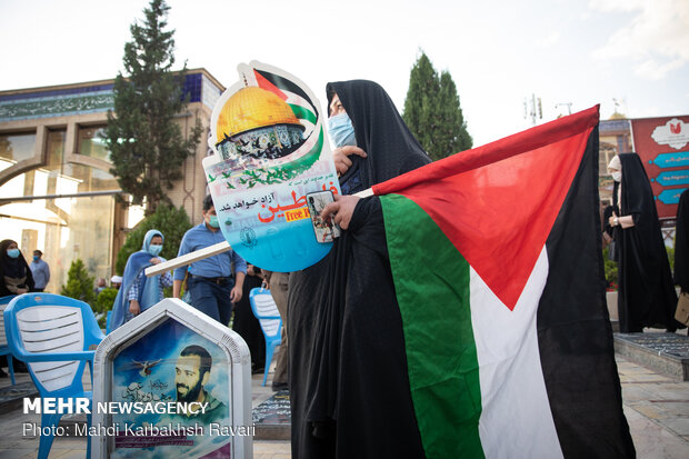 راهپیمایی خودرویی حمایت از مردم غزه در کرمان