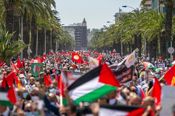 Tunus'ta Siyonist Rejim protestosu