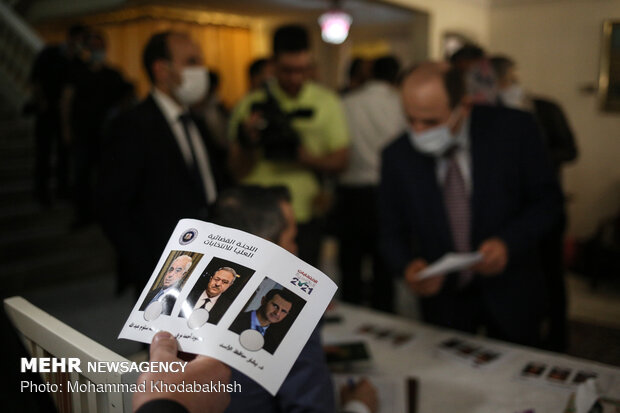 Syrian expats in Iran take part in presidential vote