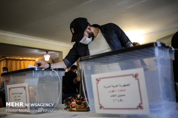 Syrian expats in Iran take part in presidential vote