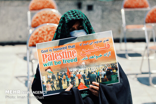 تجمع اعتراضی مردم همدان در دفاع از مردم مظلوم فلسطین