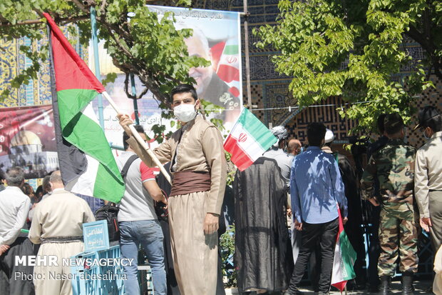 Kürdistan eyaletinde "Siyonist İsrail" karşıtı gösteri