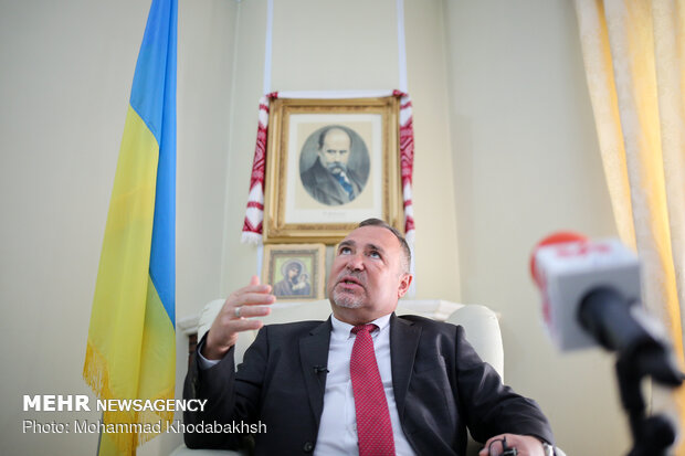 Ukrainian envoy to Iran holds an exclusive interview with MNA