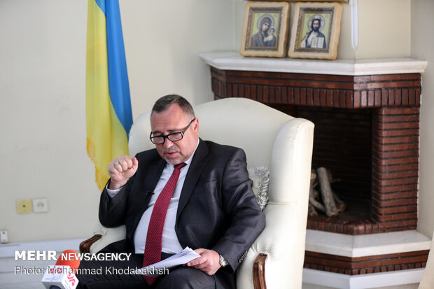 Ukrainian envoy to Iran holds an exclusive interview with MNA