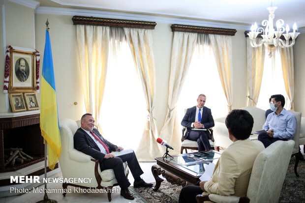 Ukrainian envoy to Iran holds an exclusive interview with MNA