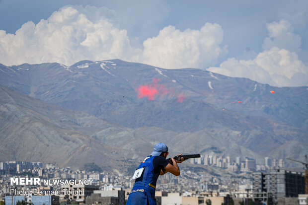 Skeet shooting competitions in Tehran
