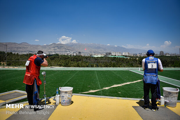 Skeet shooting competitions in Tehran
