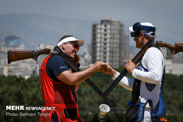 Skeet shooting competitions in Tehran
