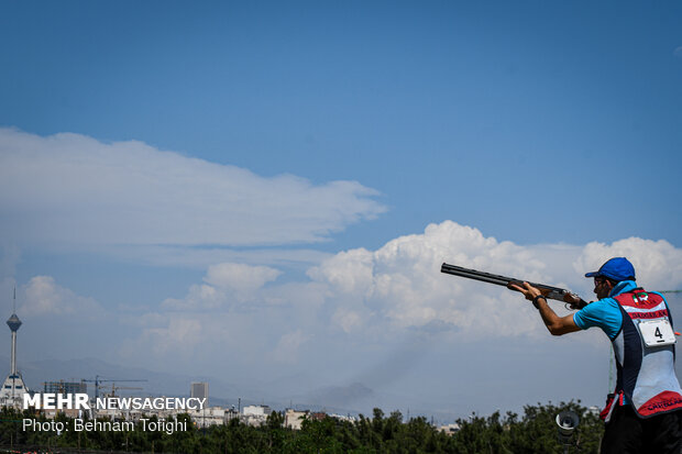 Skeet shooting competitions in Tehran
