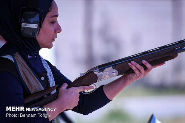 Skeet shooting competitions in Tehran
