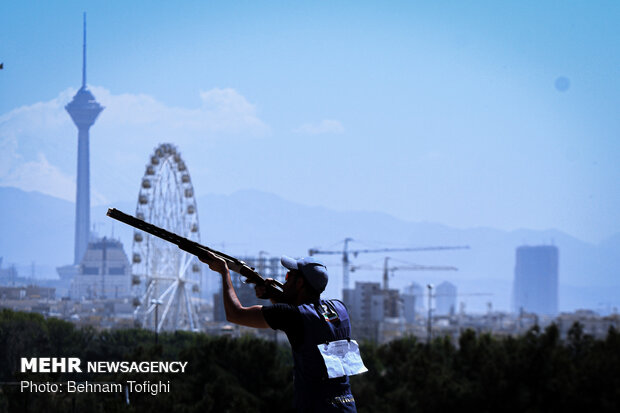 Skeet shooting competitions in Tehran
