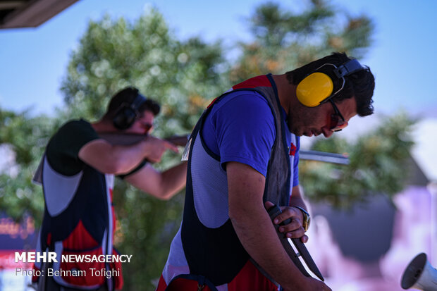 Skeet shooting competitions in Tehran
