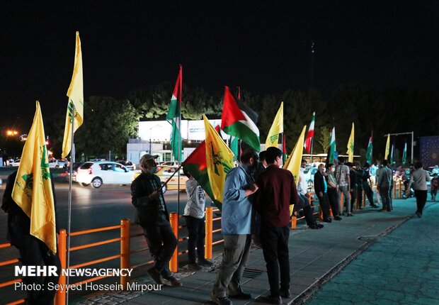 جشن پیروزی جبهه مقاومت در <a href='https://sayeb.ir/tag/%d9%85%d8%b4%d9%87%d8%af'>مشهد</a>