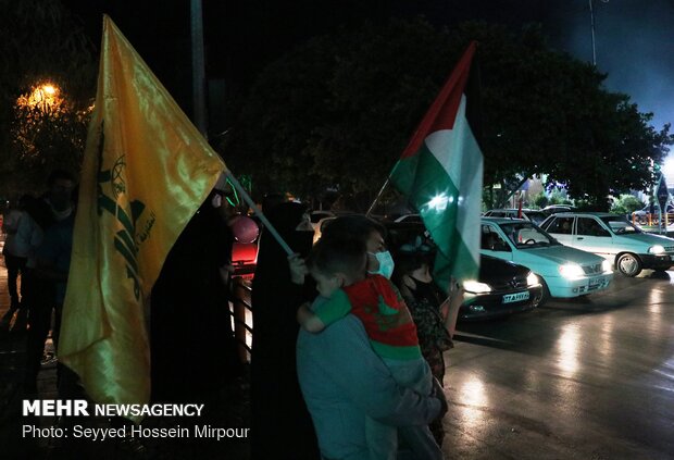 Resistance Front' victory over Zionists celebrated in Mashhad