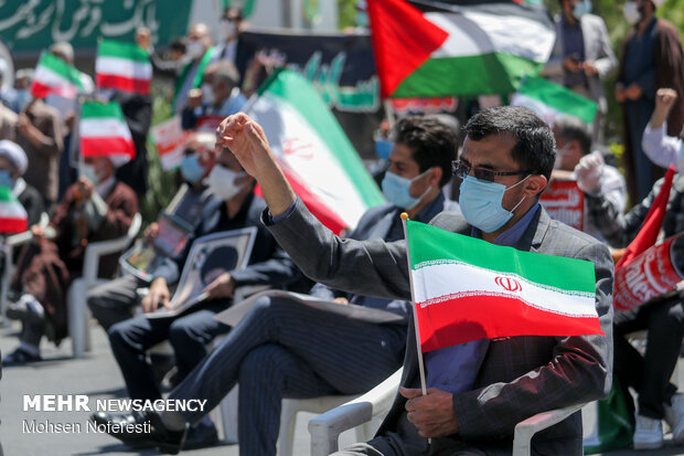 People in Birjand celebrate Palestine victory