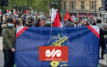 VIDEO: Pro-Palestine protestors wave IRGC flag in London