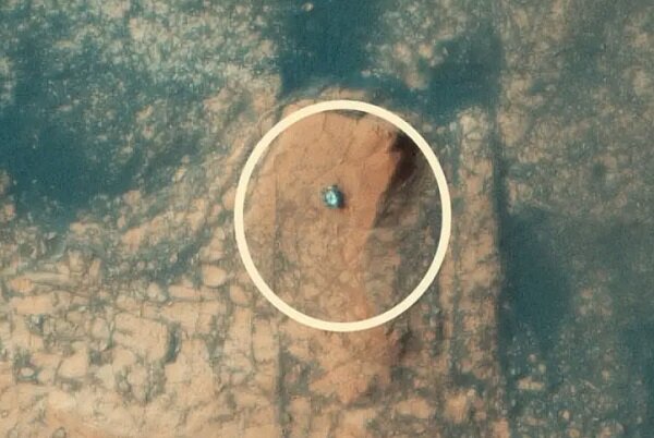 انتشار اولین عکس هوایی از کوهنوردی مریخ‌نورد کنجکاوی