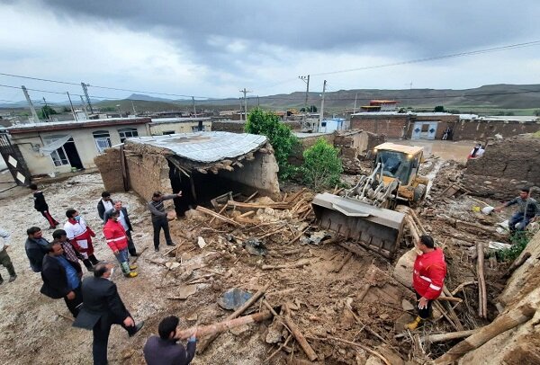 خسارت سیل و تگرگ در ۲۷ روستای شهرستان اهر