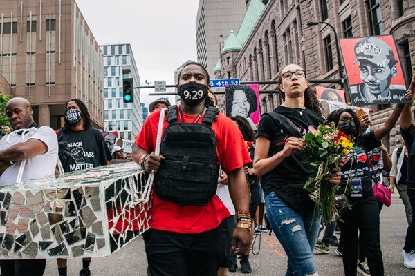 Minneapolis holds anti-racism rallies in Floyd first anniv.