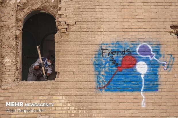 «عمارت نواب» در گیر و دار مرمت - یزد