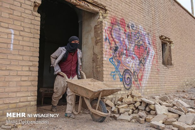 «عمارت نواب» در گیر و دار مرمت - یزد