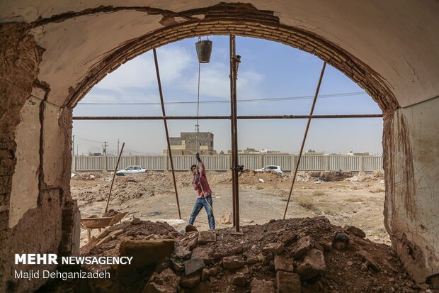 «عمارت نواب» در گیر و دار مرمت - یزد