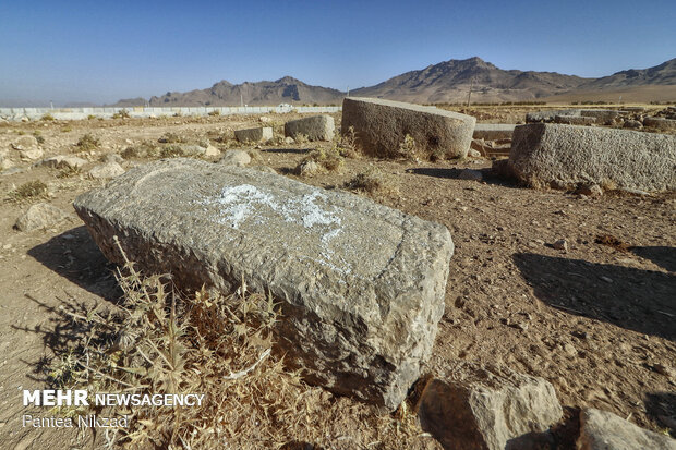 چوپانان منطقه به دلیل ناآگاهی از سنگ های تاریخی به عنوان سنگ بستر نمک برای دام ها استفاده می کنند