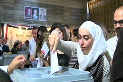 مشارکت گسترده مردم سوریه در انتخابات ریاست جمهوری + تصاویر