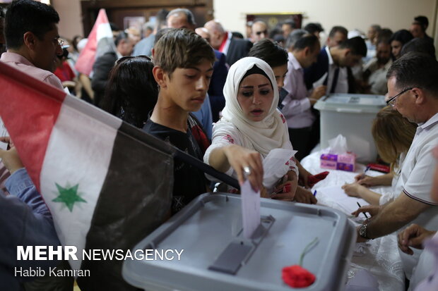 Suriye'deki devlet başkanlığı seçimlerinden fotoğraflar