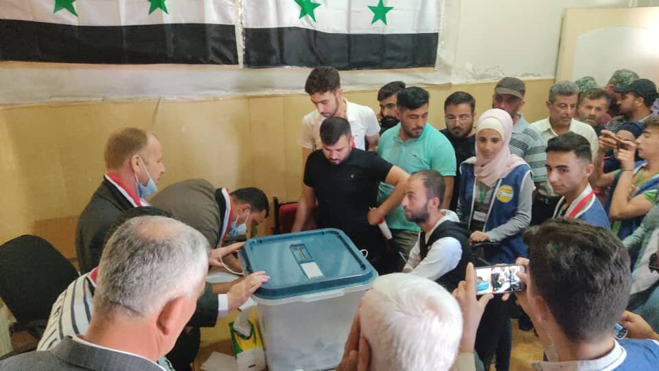 جانب من أجواء الإنتخابات الرئاسية في سوريا 
