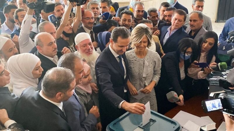 جانب من أجواء الإنتخابات الرئاسية في سوريا 