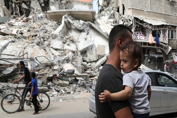 شهادت کودک فلسطینی براثر انفجار جسم برجامانده از تجاوز صهیونیستها