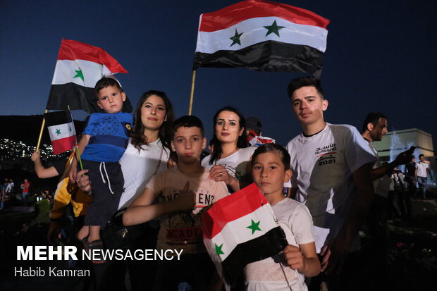 Suriye'deki seçim kutlamalarından fotoğraflar
