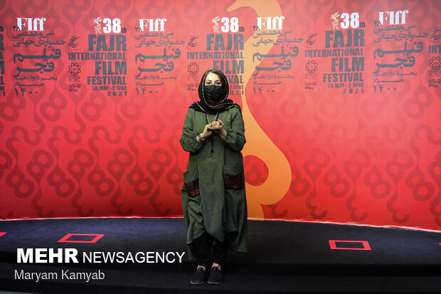 ستاره اسکندری بازیگر در سومین روز سی و هشتمین جشنواره جهانی فیلم فجر