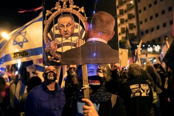 People in Tel Aviv celebrate end of Netanyahu