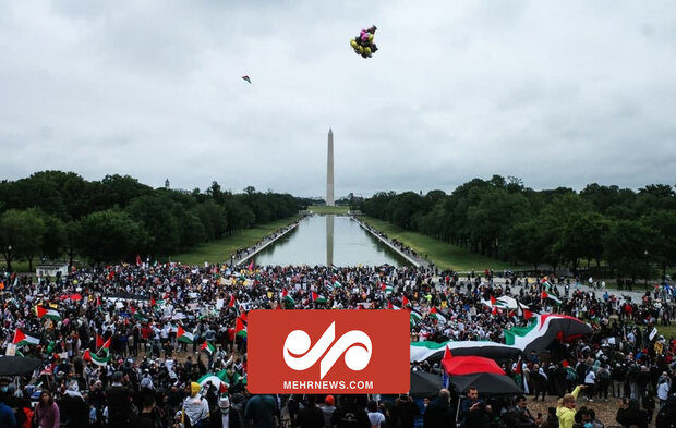 VIDEO: People of Washington rally in support of Palestinians 