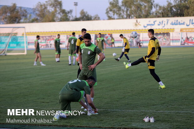 Team Melli training camp on Kish Island