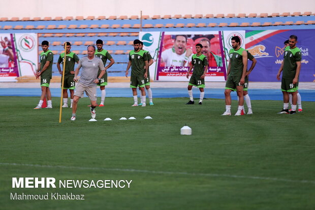 Team Melli training camp on Kish Island