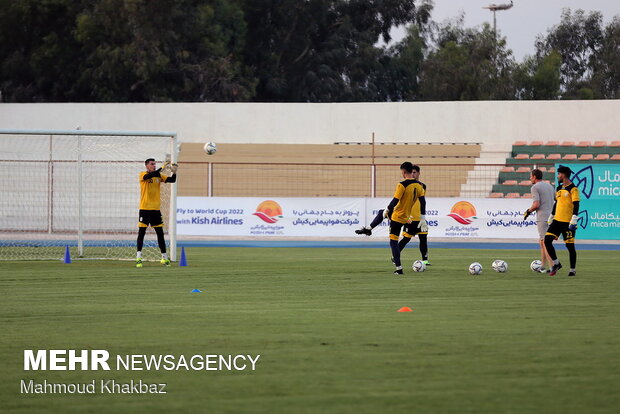 Team Melli training camp on Kish Island