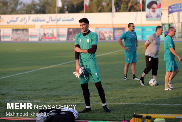 Team Melli training camp on Kish Island