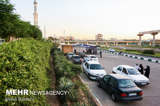 Drive-in COVID-19 vaccination base launched in Qom prov. 