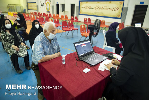 Vaccination of elderly citizens underway in Rasht