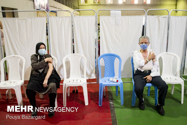 Vaccination of elderly citizens underway in Rasht