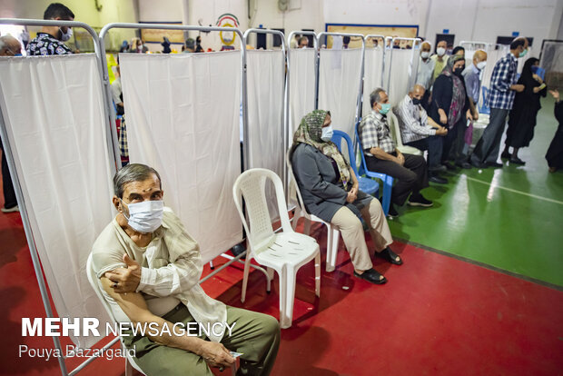 Vaccination of elderly citizens underway in Rasht