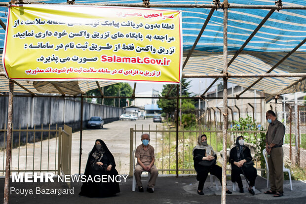 Vaccination of elderly citizens underway in Rasht