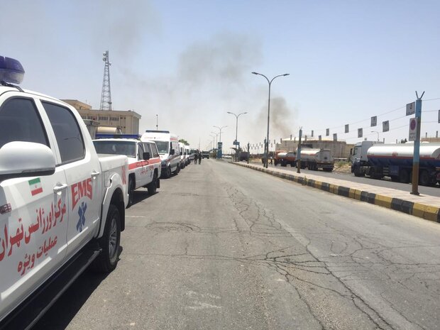 حریق کارخانه‌ای در آزادگان با ۹ کشته و مصدوم